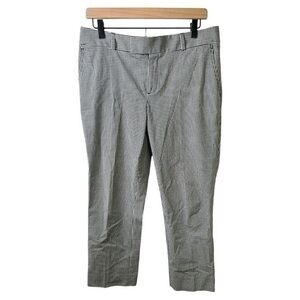 Banana Republic Pants Womens 6 Mad Men Checkered Black White Dress Straight Leg